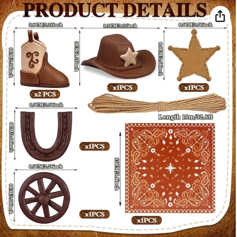 Cake Topper I Cowboy Theme